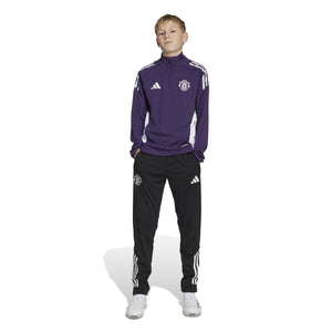 ADI JR MAN U 25-26 TR PANT BLACK/AURORA PLUM