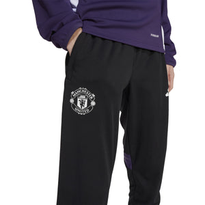ADI JR MAN U 25-26 TR PANT BLACK/AURORA PLUM
