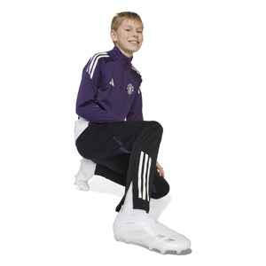 ADI JR MAN U 25-26 TR PANT BLACK/AURORA PLUM