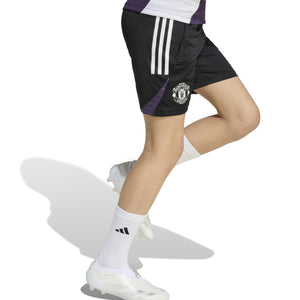 ADI JR MAN U 25-26 TR SHORT BLACK/AURORA PLUM