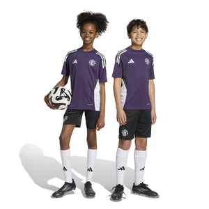 ADI JR MAN U 25-26 TR SHORT BLACK/AURORA PLUM