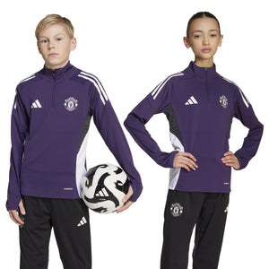 ADI JR MAN U 25-26 TR TOP AURORA PLUM/WHITE