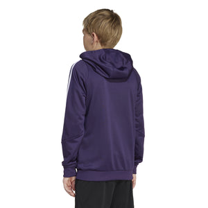 ADI JR MAN U 25-26 TR HOODY AURORA PLUM/WHITE