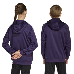 ADI JR MAN U 25-26 TR HOODY AURORA PLUM/WHITE