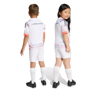 ADI JR BAYERN 25-26 AWAY MINIKIT WHITE/GREY/RED