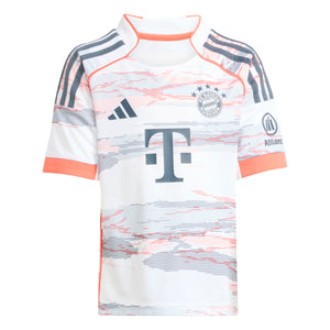 ADI JR BAYERN 25-26 AWAY MINIKIT WHITE/GREY/RED