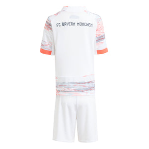 ADI JR BAYERN 25-26 AWAY MINIKIT WHITE/GREY/RED
