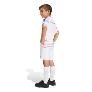 ADI JR BAYERN 25-26 AWAY MINIKIT WHITE/GREY/RED