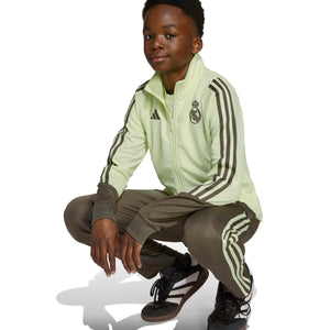 ADI JR REAL 25-26 TRACKSUIT ALMOST LIME/UTILITY GREY
