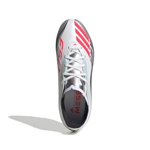 ADI JR F50 ELITE FG MESSI SILVER/LUCID RED