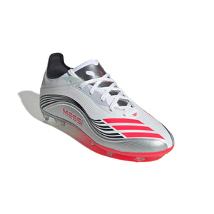 ADI JR F50 ELITE FG MESSI SILVER/LUCID RED