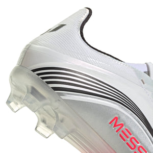 ADI JR F50 ELITE FG MESSI SILVER/LUCID RED