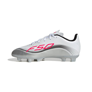 ADI JR F50 CLUB FG MESSI SILVER/LUCID RED