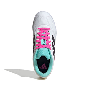 ADI JR SUPER SALA lll WHITE/FLASH AQUA
