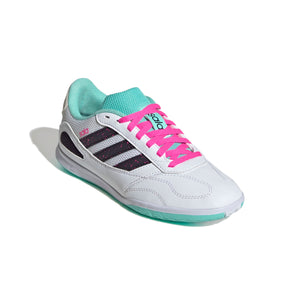 ADI JR SUPER SALA lll WHITE/FLASH AQUA
