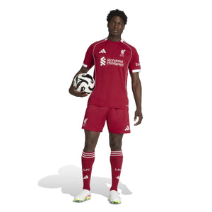 ADI LIVERPOOL 25-26 HOME SHORT STRAWBERRY RED