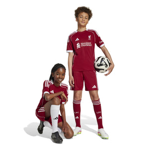 ADI JR LIVERPOOL 25-26 HOME SHORT STRAWBERRY RED