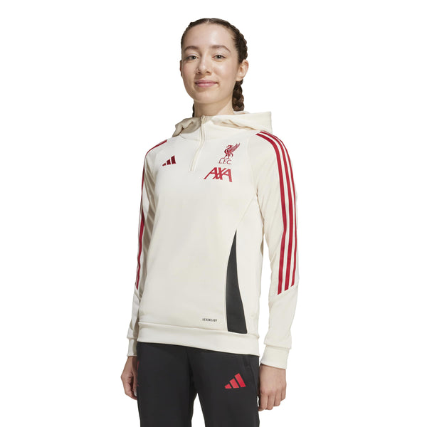 ADI JR LIVERPOOL 25-26 TR HOODY WONDER WHITE