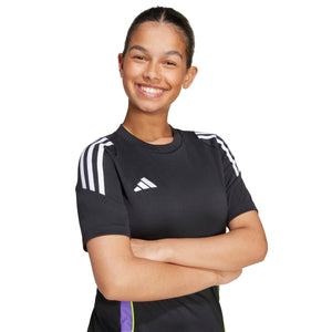 ADI JR TIRO24 TR JERSEY BLACK/PURPLE RUSH