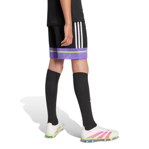 ADI JR SQUADRA25 TR SHORT BLACK/PURPLE RUSH