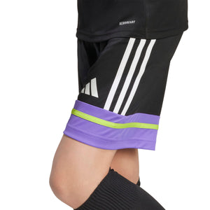 ADI JR SQUADRA25 TR SHORT BLACK/PURPLE RUSH