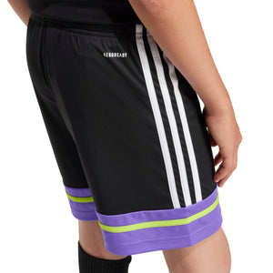 ADI JR SQUADRA25 TR SHORT BLACK/PURPLE RUSH