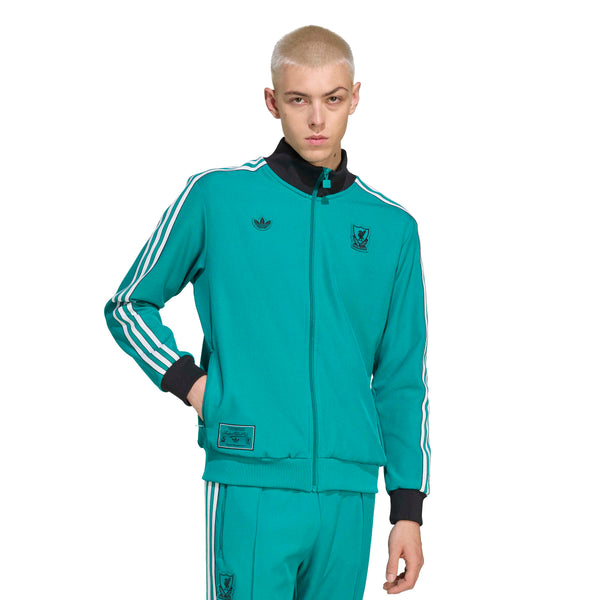 ADI LIVERPOOL 25-26 ICON TRACK JACKET SEA GREEN