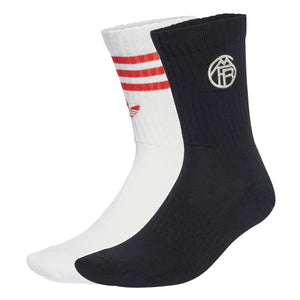 ADI BAYERN 25-26 SOCKS BLACK/WHITE