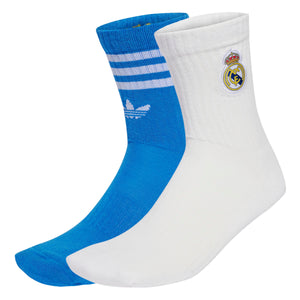 ADI REAL 25-26 SOCKS WHITE/BLUE BIRD