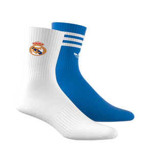 ADI REAL 25-26 SOCKS WHITE/BLUE BIRD