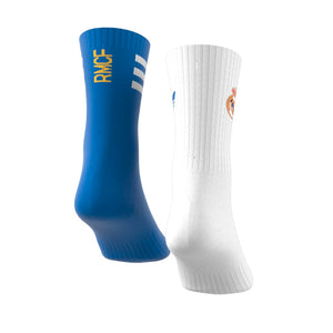 ADI REAL 25-26 SOCKS WHITE/BLUE BIRD