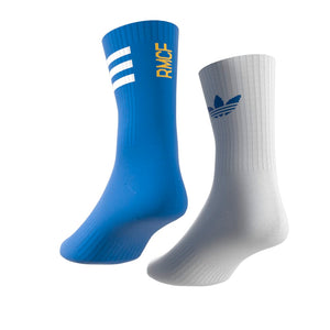 ADI REAL 25-26 SOCKS WHITE/BLUE BIRD