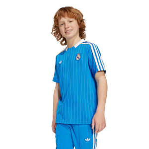 ADI JR REAL 25-26 ICON JERSEY BLUE BIRD/WHITE