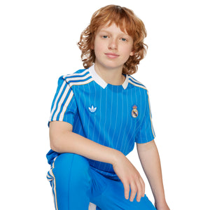 ADI JR REAL 25-26 ICON JERSEY BLUE BIRD/WHITE