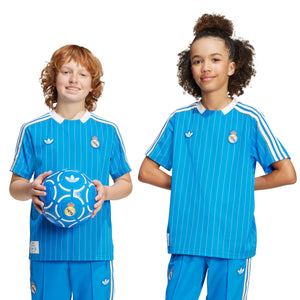 ADI JR REAL 25-26 ICON JERSEY BLUE BIRD/WHITE
