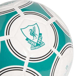 ADI LIVERPOOL 25-26 TREFOIL MINI BALL WHITE/SEA GREEN