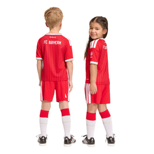 ADI JR BAYERN 26-27 HOME MINIKIT BETTER SCARLET/WHITE