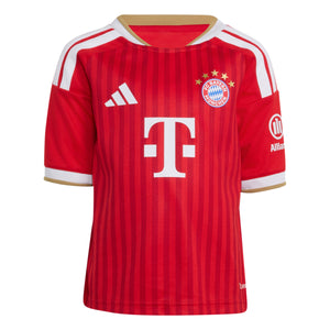 ADI JR BAYERN 26-27 HOME MINIKIT BETTER SCARLET/WHITE