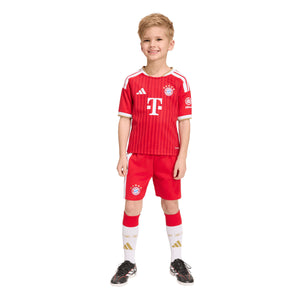 ADI JR BAYERN 26-27 HOME MINIKIT BETTER SCARLET/WHITE