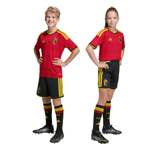 ADI JR BELGIE WC26 HOME SHORT BLACK/BOLD GOLD