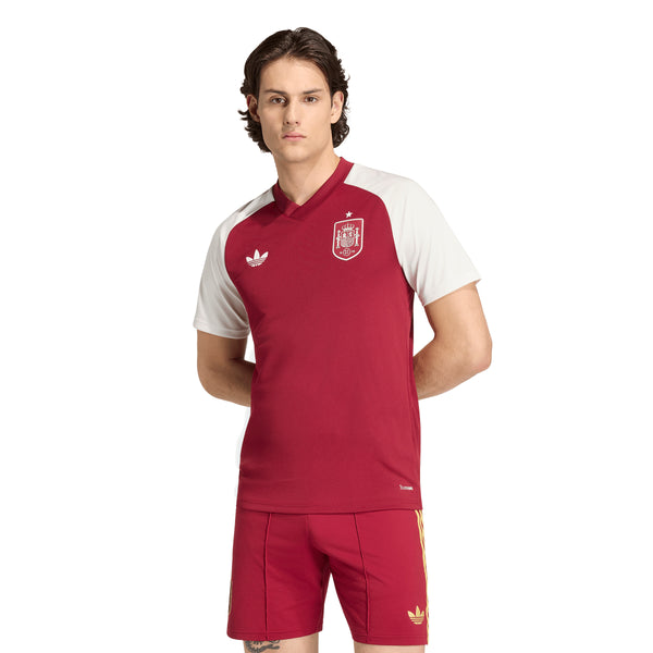 ADI SPAIN WC26 AWAY PRE-MATCH JERSEY BURGUNDY
