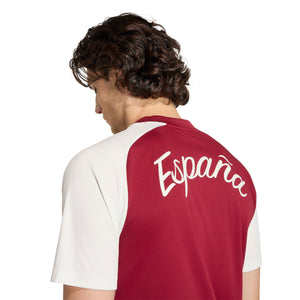ADI SPAIN WC26 AWAY PRE-MATCH JERSEY BURGUNDY