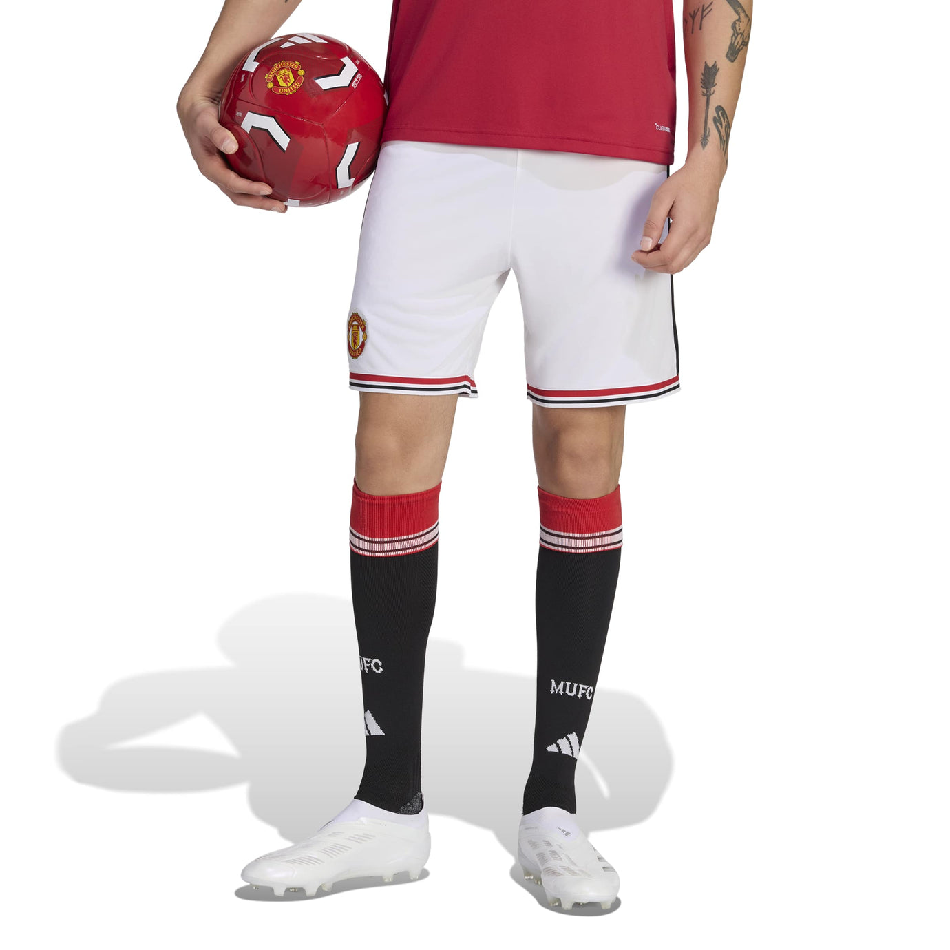 ADI MAN U 26-27 HOME SHORT WHITE