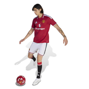 ADI MAN U 26-27 HOME SHORT WHITE