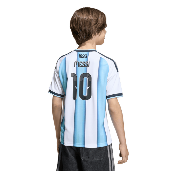ADI JR ARGENTINIA WC26 HOME JERSEY MESSI WHITE/ICEY BLUE