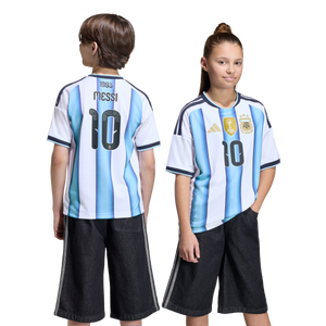ADI JR ARGENTINIA WC26 HOME JERSEY MESSI WHITE/ICEY BLUE