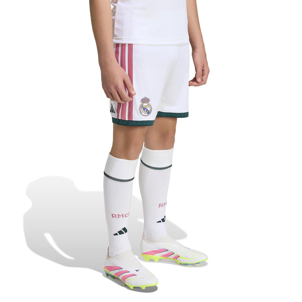 ADI JR REAL 26-27 HOME SHORT WHITE