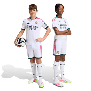ADI JR REAL 26-27 HOME SHORT WHITE
