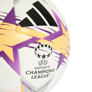 ADI WOMEN UCL 26-27 LEAGUE BALL WHITE/LUCID TANGERINE