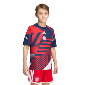ADI JR BAYERN 26-27 PRE-MATCH JERSEY NIGHT INDIGO/BETTER SCARLET